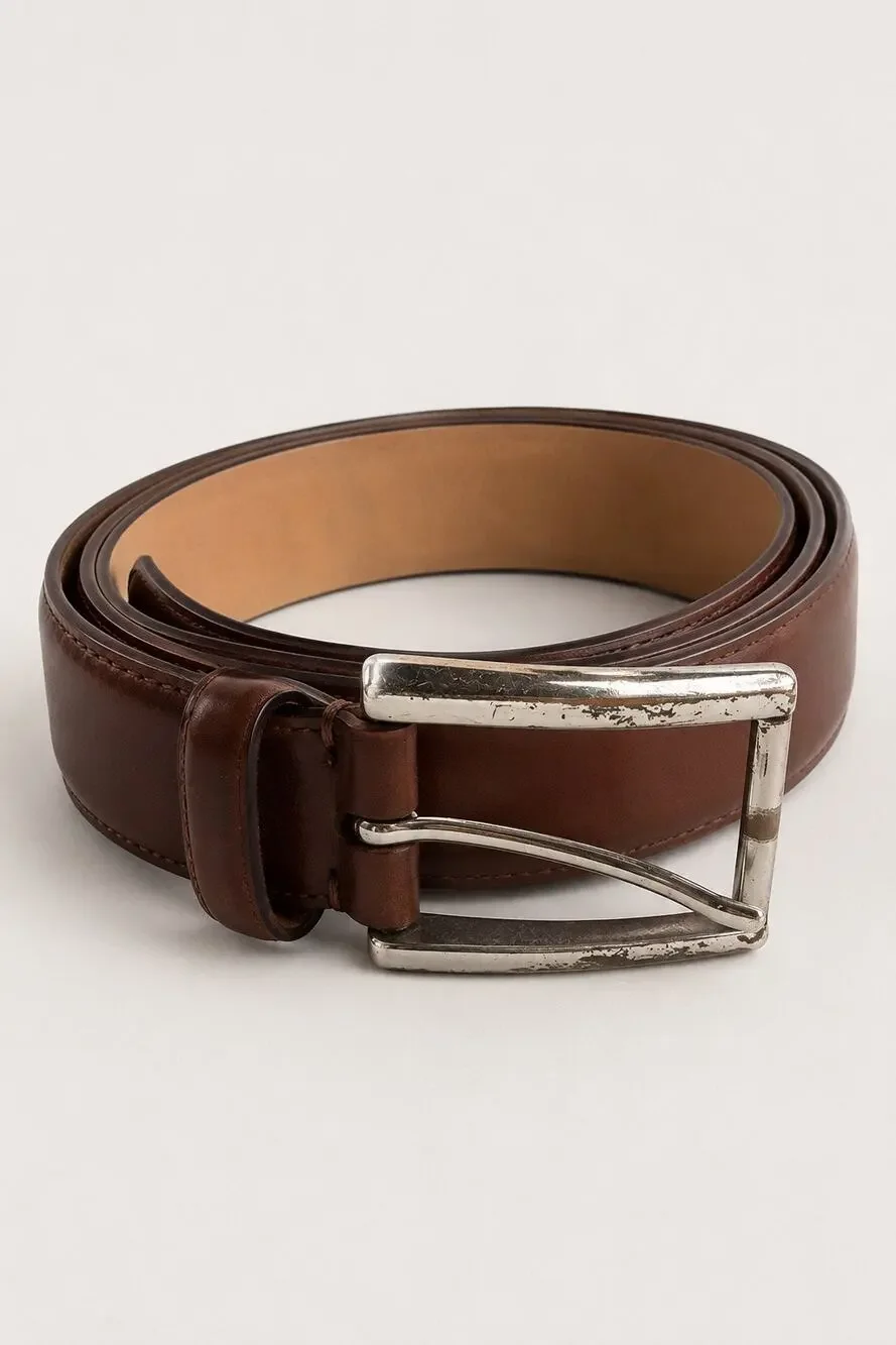 Cole Haan Genuine Leather Belt – Brown | Men’s Size 34/85 | Classic Dress/Casual